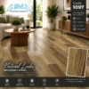 أرضيات فينيل بتصميم باركيه خشبي بني 1097