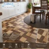 أرضيات فينيل باركيه بتصميم خشبي هندسي – كود 1059